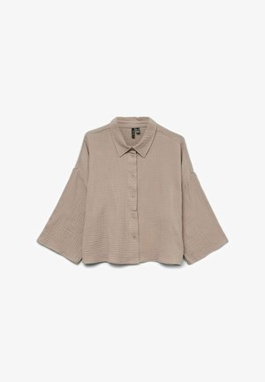 Vero Moda VMNATALI CROP WVN GA - Užsagstoma palaidinė - moon rock