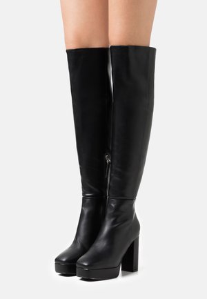 WIDE FIT CAROLINA - Over-the-knee boots - black
