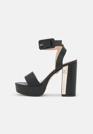 Sandalen met hoge hak - black