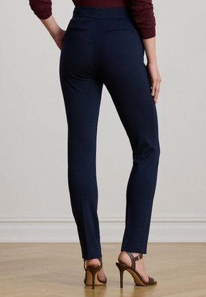 Lauren Ralph Lauren Woman STRETCH COTTON SKINNY TROUSER - Trousers -  navy/dark blue - Zalando.co.uk
