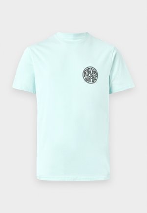 DRIFTER TEE UNISEX - Nyomott mintás póló - light aqua