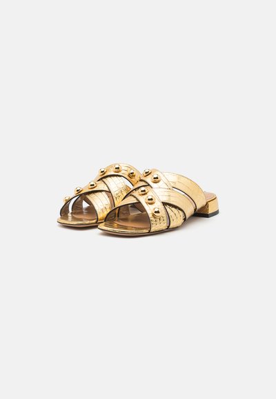 A.BOCCA MAXI STUDS - Pantoletai - metal oro