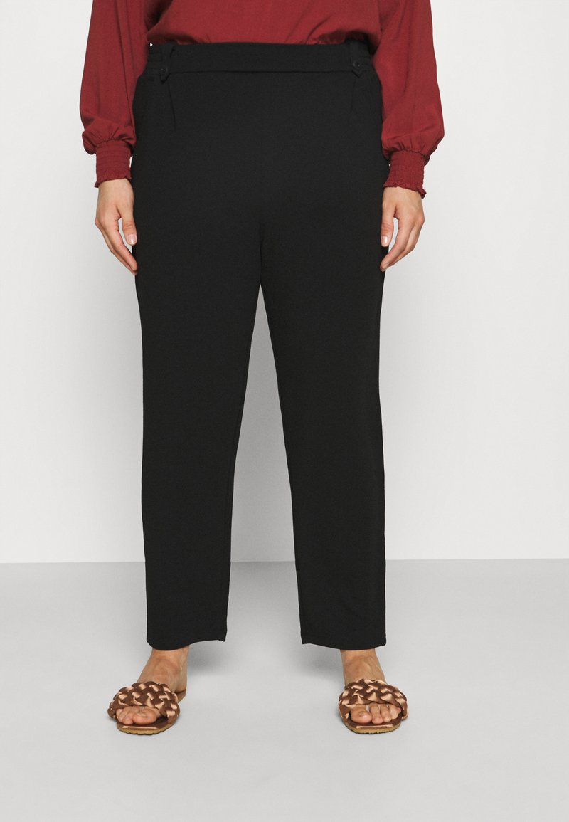 ONLY Carmakoma CARBETTY ANKEL SMOCK PANT - Calças - black