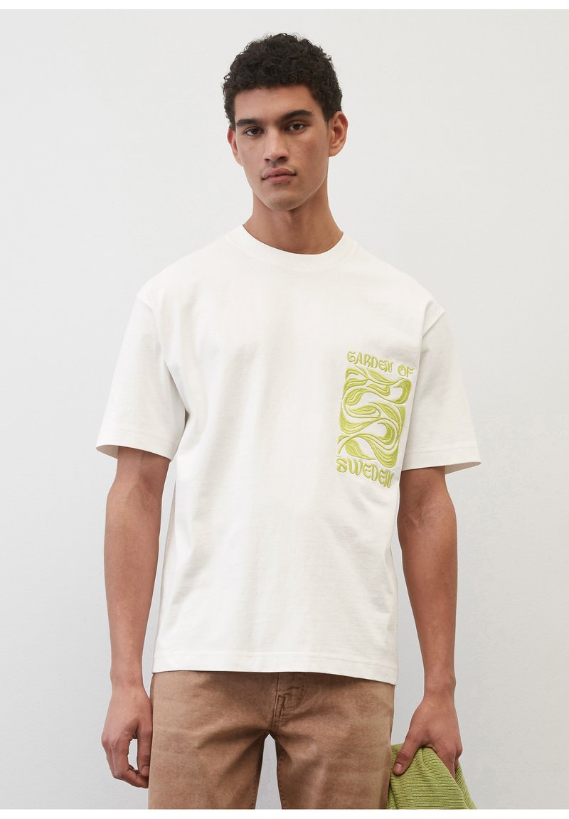 Marc O'Polo Print T-shirt - white cotton/white - Zalando.de