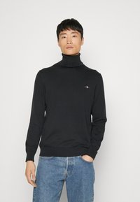 GANT - CLASSIC ROLLERNECK - Neule - black Pienoiskuva 1