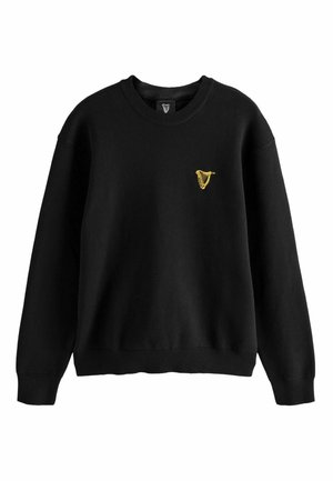 RELAXED FIT GUINNESS LICENSE GRAPHIC CREW NECK - Trui - black