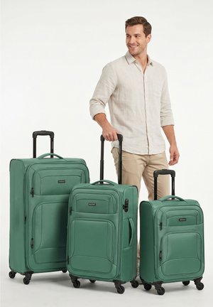 smartbox, EDITION 04 4 ROLLEN KOFFERSET 3-TEILIG MIT DEHNFALTE UNISEX SET - Set de valises - eukalyptus