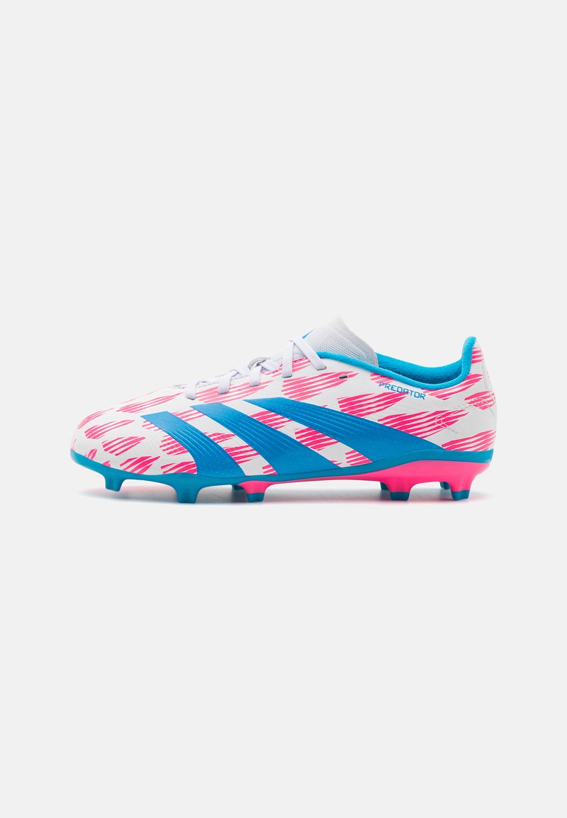adidas Performance PREDATOR LEAGUE FG UNISEX - Scarpe da calcio per terreni duri - footwear white/solar blue/solar pink