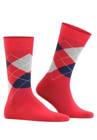 Burlington KING RAUTENMUSTER LOGOEMBLEM - Calcetines - rot/blau/grau