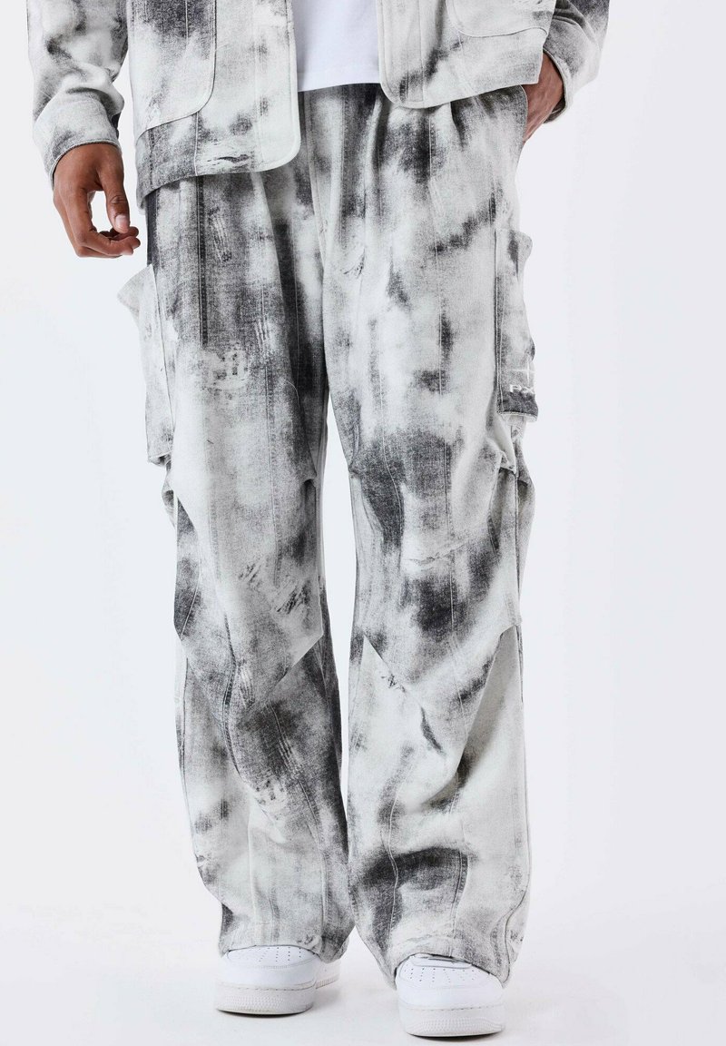 Project X Paris - PANTALON KALASH X PXP EN TOILE DELAVÉ - Pantaloni cargo - noir, Ingrandire