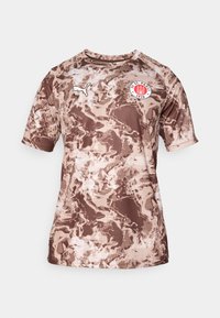 FCSP WARM UP - Klupska odjeća - espresso brown/white