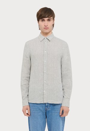 SLIM MELANGE - Camisa - oil green