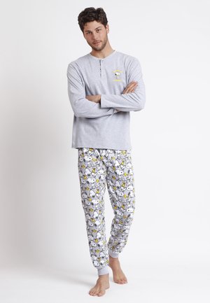 MANGA LARGA SNOOPY FUNNY SET - Conjunto de pijama - gris jaspe