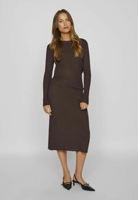 VILA VICOMFY O-NECK  - Svetr - coffee bean
