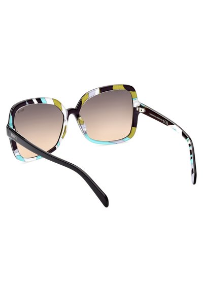 Emilio Pucci SCHMETTERLING - Zonnebril - glänzend schwarz