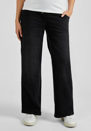 Straight leg jeans - black