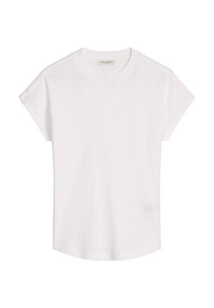 Marc O'Polo, T-SHIRT, CUT-ON SLEEVE, HIGH-NECK - T-shirt basique - white