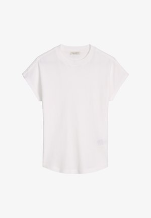 Marc O'Polo, T-SHIRT, CUT-ON SLEEVE, HIGH-NECK - T-shirt basique - white