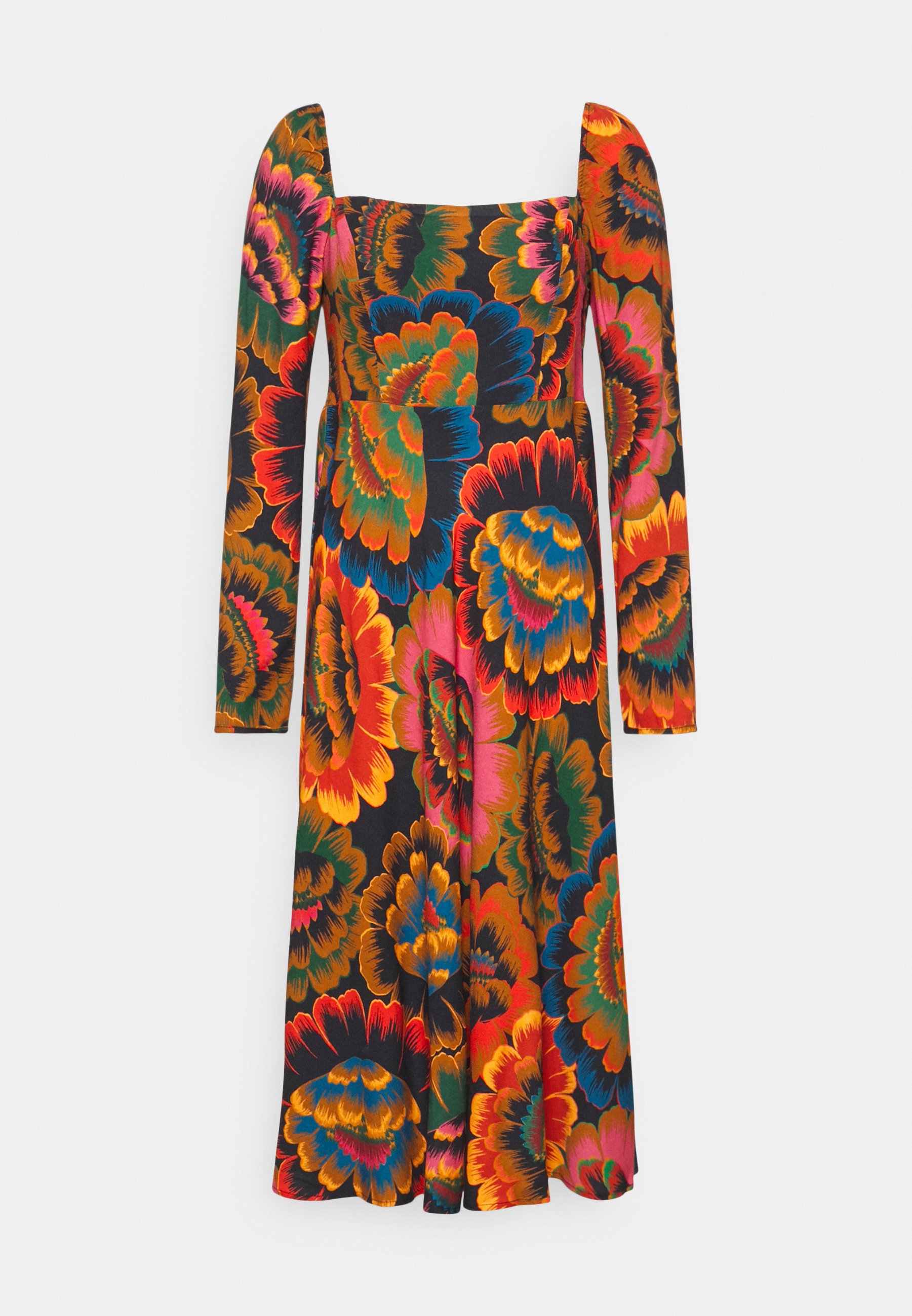 midi colourful dress