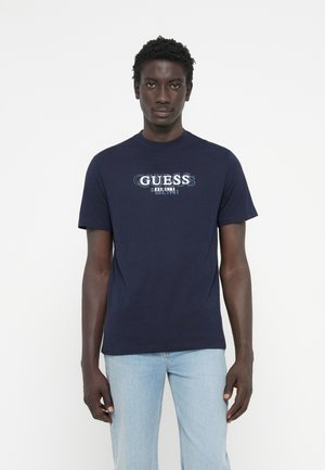 SMALL LOGO TEE - Print T-shirt - smart blue