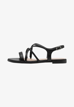Tamaris, SANDAL FLAT - Sandales - black matt