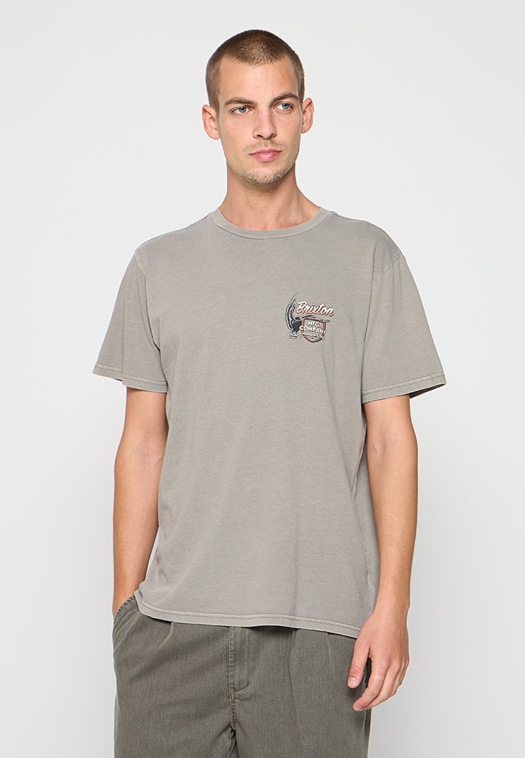 brixton T-shirt print lichtbruin brixton T-shirt print lichtbruin