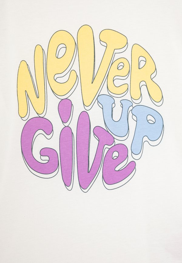 KMGRENNA LIFE LOOSE PRINT - Print T-shirt - cloud dancer2