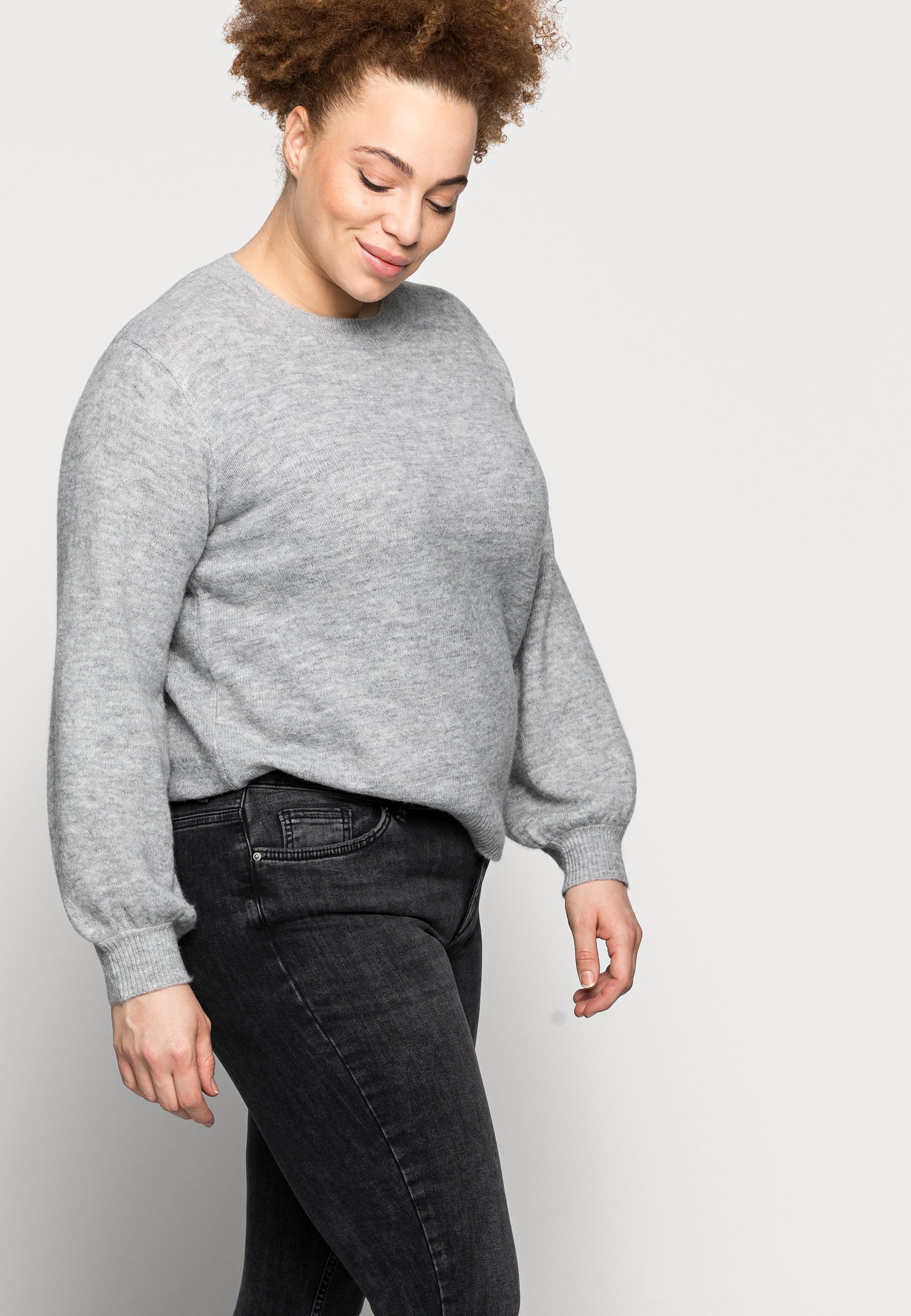 Pieces Curve PCDELLY - Jeans Skinny Fit - dark grey denim/grey denim -  Zalando.ie