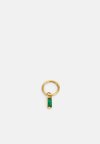 BAGUETTE CHARM DROP CLICKER HOOP - Un singur cercel - emerald