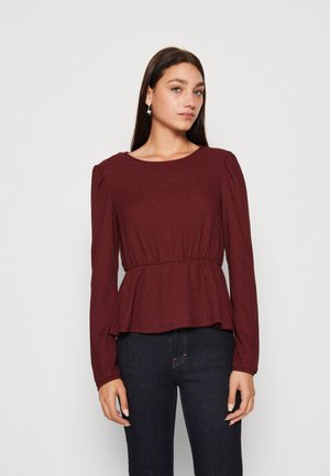 Pieces PCNALICIA - Topper langermet - tawny port