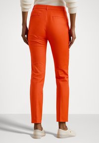 Lauren Ralph Lauren DOUBLE FACED STRETCH COTTON TROUSER - Housut - orange
