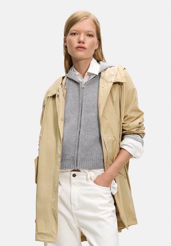 HIGH NECK - Parka - beige