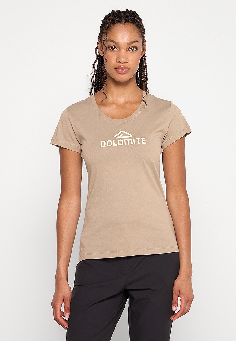 Dolomite T-shirt print bruin