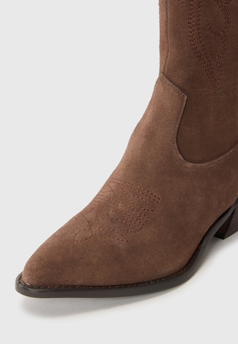 Bottes De Cowboy Femme Acme #9535, Taille US 5.5B (medium), Cuir Marron, Occasion