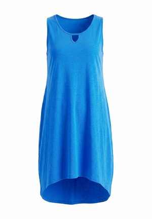 Angel of Style, JERSEY MIDI DRESS, SLEEVELESS A-LINE, KEYHOLE - Vestito di maglina - blue