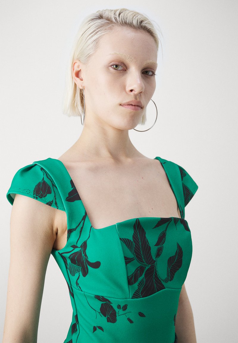 dark green peplum dress Green Cowl Neck Eden Maxi Dress