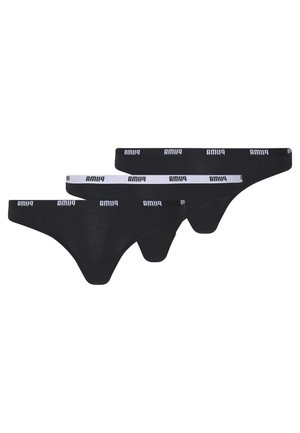 3 PACK - Tanga - black