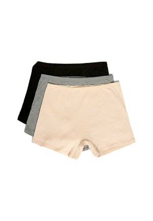 3PACK - Panties - beige grey black