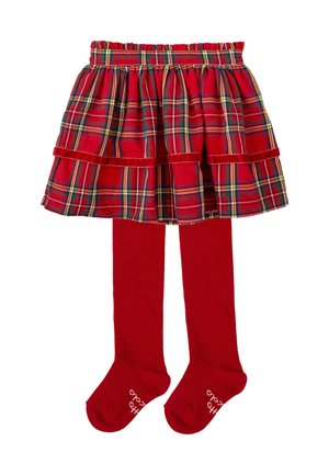 SET - Falda plisada - rojo