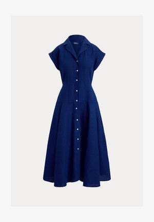 Polo Ralph Lauren, LINEN SHORT-SLEEVE SHIRTDRESS - Φόρεμα πουκάμισο - east side royal