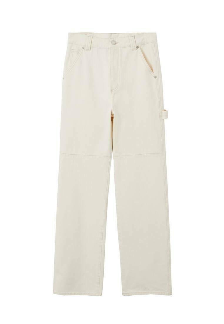 Mango Cargobroek crème Mango Cargobroek crème