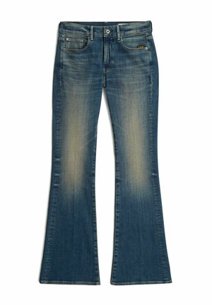 G-STAR, 3301 FLARE JEANS - Bootcut jeans - antique blueschist