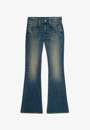 G-STAR, 3301 FLARE JEANS - Bootcut jeans - antique blueschist