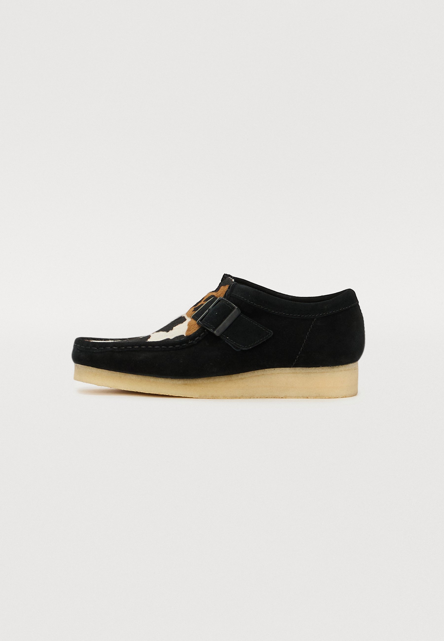 Mocassins Clarks Wallabee Noir En Daim - Semelle Crêpe - Taille 12B - Neufs En Boîte