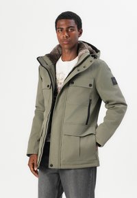 TOM TAILOR FIELDJACKET - Wintermantel - smokey olive green