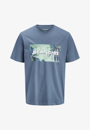 Jack & Jones, JJINDIANA TEE CREW NECK - T-shirt imprimé - blue mirage