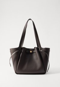 ROMY PEBBLED TOTE - Tote bag - deep brown