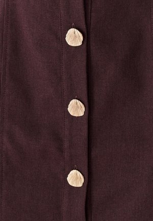 BWLDR STASSI LINEN DRESS - Blusenkleid - chocolate