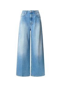 WIDE LEG - Flared-farkut - med blue rigid denim