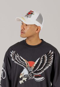 Ed Hardy LOVE-SLOWLY TWILL FRONT - Cap - off white